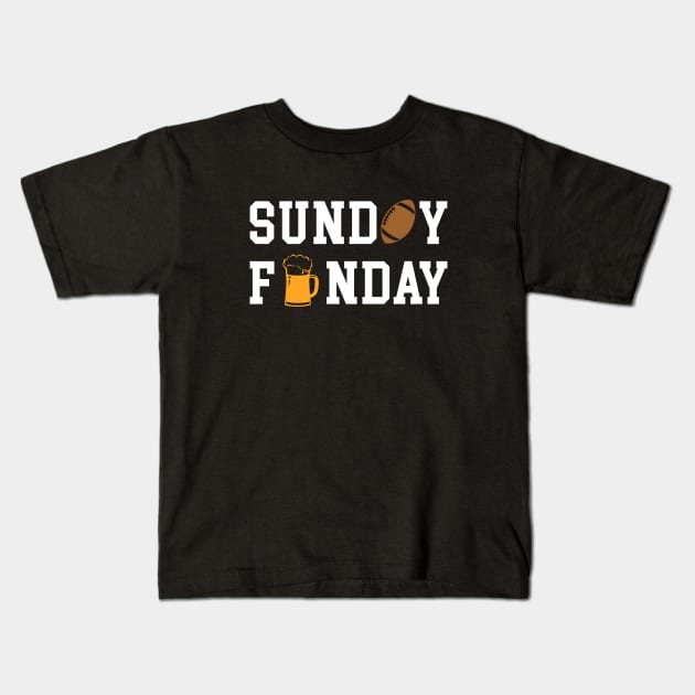 Sunday Funday Kids T-Shirt by sunima